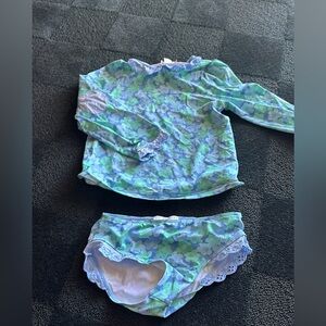 Girls Rashguard 2 piece .